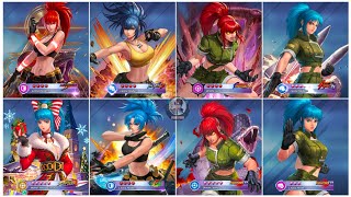 KOF All Star - Leona Heidern Evolution and Skill