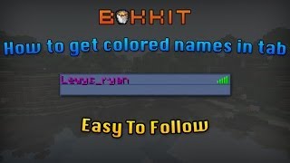 Minecraft Bukkit tutorial - Colored names in TAB