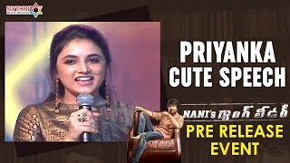 Priyanka Arul Mohan Adorable Speech | Nani's Gang Leader Pre Release Event | Karthikeya | Anirudh