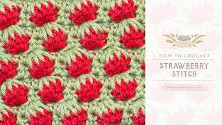 How To: Crochet The Strawberry Stitch | Easy Tutorial by Hopeful Honey