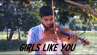Girls Like You - MAROON 5 | ft. CARDI B (Official Violin Cover)