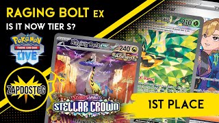 1st Place Raging Bolt ex Deck - Really Tier S in Stellar Crown!? (Pokemon TCG)