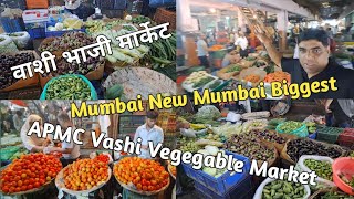 वाशी भाजी मार्केट APMC New Mumbai Biggest Vegetable Market सर्व प्रकारच्या भाज्या Wholsale & Retail