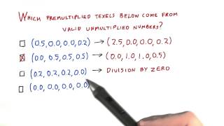 Valid Unmultiplying - Interactive 3D Graphics