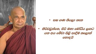 සඝ ගණ කියලා නැත #හිරිවඩුන්නේ, සිරි මහා බෝධිය ලඟට යන අය මේවා පිලි පැදීම කලොත් හොඳයි