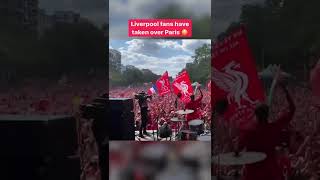 50,000 Liverpool fan in Paris #shorts #liverpool #championsleague