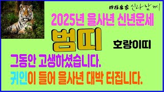 [2025 을사년 신년운세] 을사년 범띠 신년운세 #사주 #신년운세 #신점 #운세 #사주팔자 #점사