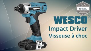 WESCO Impact Driver - WESCO WS2318 impact driver - 18V - Power tools - Unboxing