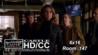 Castle 6x16 Room 147 Beckett Tells Suspect Take a Number (HD/CC)