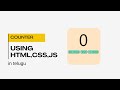 How to Make a Simple Counter with HTML, CSS, and JavaScript | Step-by-Step Tutorial