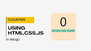 How to Make a Simple Counter with HTML, CSS, and JavaScript | Step-by-Step Tutorial