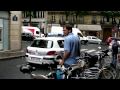 French Police Car Respnding with  Loud Siren