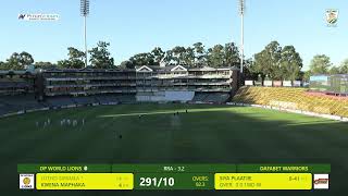 CSA 4-Day Series - Division 1 | DP World Lions vs Dafabet Warriors - Day 1