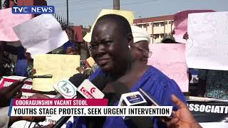 Youths Protest, Demanding Urgent Intervention Over Odoragunshin Vacant Stool