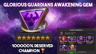 Beast Awakened: 10000% Deserved Champion — Glorious Guardian Awakening Gem Perfectly Used