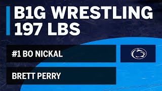 197 LBS: #1 Bo Nickal (Penn State) vs. Brett Perry (Buffalo) | Big Ten Wrestling