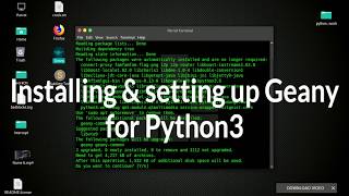 Customise Geany Text Editor For Python3