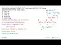 Jika hasil kali kelarutan  (Ks p) AgCl=10^-10 , maka massa  AgCl(Mr=143,5)  yang dapat larut dala...