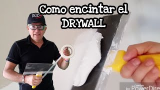 Como encintar drywall, gypsum, panel yeso, compaund