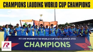 India U19 women make history by winning U19 T20 WC |  Sporting fraternity reacts | U19T20WorldCup