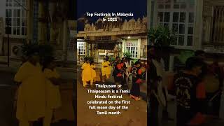 Thaipusam is a Tamil Hindu festival celebrated on the first full moon day of the Tamil month