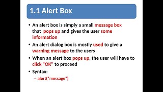 Alert, Prompt & Confirm Boxes in Bangla | Web Programming | CSE 301 | in Bangla tutorial