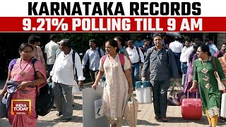 Lok Sabha elections 2024: Karnataka records 9.21% polling till 9 am | India Today