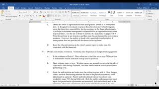 Auditing: Live Discussion on Chapters 13 & 24, as Well as Special Reports