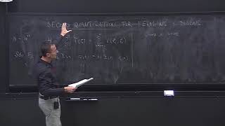 Lecture 2: Second quantization for fermions and bosons