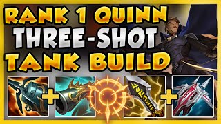 RANK 1 QUINN USE THIS BUILD TO DESTROY *ALL* TANK MATCHUPS! (INSANE DAMAGE) - League of Legends