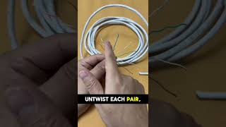 How to Connect  RJ45 Connector with Ethernet Cable  #cable #tech #electrician