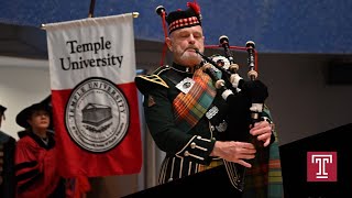 Bagpiper Performs “Highland Cathedral” at Temple University, Japan Campus Commencement 2024