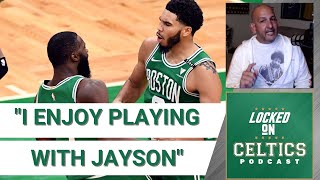 Jaylen Brown enjoys playing with Jayson Tatum, wants to play faster - Locked On Celtics