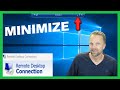 Remote Desktop Minimize Window. How do I get out of fullscreen RDP.
