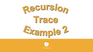 Recursion Trace Example 2 081016