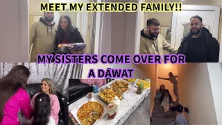 MEET MY EXTENDED FAMILY, MY SISTERS COME OVER FOR A DAWAT, THEY BRING DESSERTS AND GIFTS FOR MY KIDS