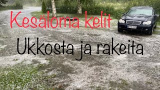 Ukkonen ja raekuuro | 18.7.2023