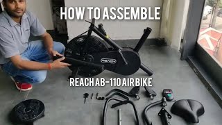 How To Assemble Reach AB-110 Air Bike | Unboxing and Review AND many MORE ! ENGLISH