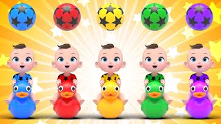 Jumping on a duck & The Boo Boo | Nursery Rhymes & Kids Songs | Kindergarten