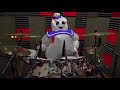 Stay Puft Marshmallow drumming to Ghostbusters theme