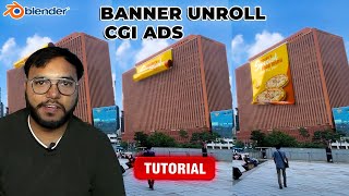 How To Create Banner Unroll CGI Ads Using  Blender VFX Tutorial | Cloth Simulation