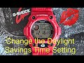 Change the Daylight Savings Time Setting on your G-Shock Casio Watch.￼