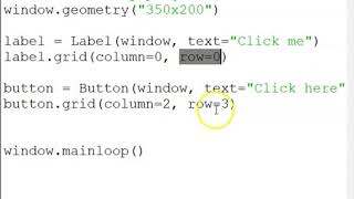6. Tkinter: Grid Layout