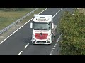 Mercedes, SCANIA, DAF XF, VOLVO FH, Renault truck, MAN,  - truck spotting -A1(M) motorway Full HD