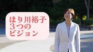 ほり川裕子３つのビジョン（後援会リーフ説明動画）