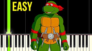 Teenage Mutant Ninja Turtles Theme - Easy Piano Tutorial For Beginners - Learn to play Piano