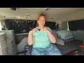 solo female van life minimalist tour of her simple no build minivan home no build van life