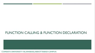 C/C++ Programming | Function Prototype | Function Declaration | The Ingenuity Lab