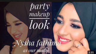 Nysha Fathima Makeup Tutorial Arabic inspired Party makeup | Nysha Fathima | Nysha Fathima New Songs