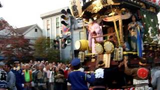 川越まつり2008　山車引き　Kawagoe festival October, 2008 Japan　小江戸川越　国指定重要無形民俗文化財  重要無形民俗文化財